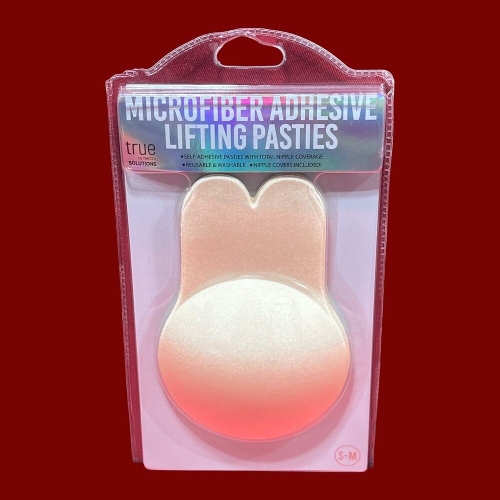 True By Rue 21 - Microfiber Adhesive Lifting Pasties - Fair - S/M - Set Of 2